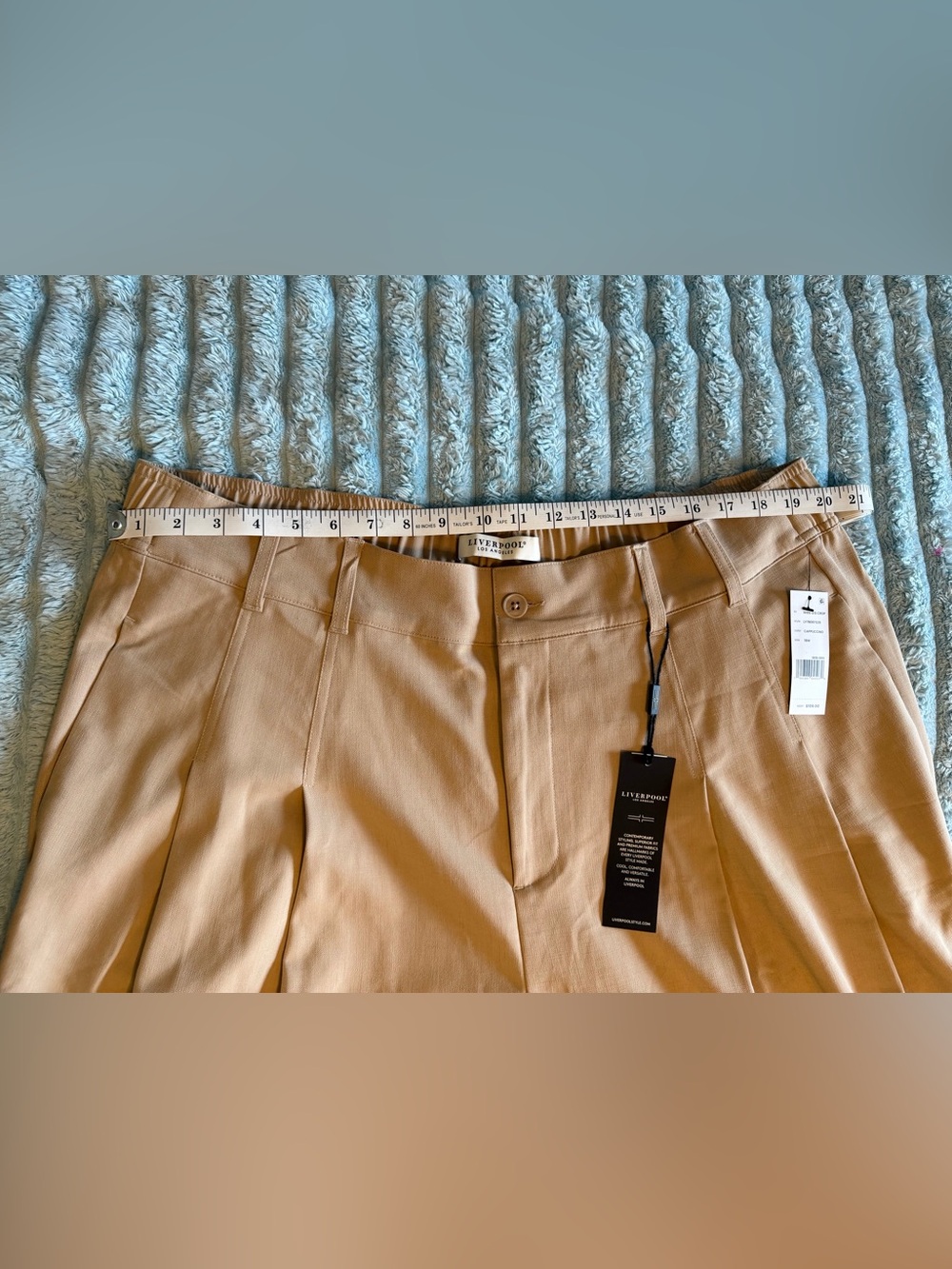 NWT Liverpool Los Angeles Wide Leg Trouser Pants 18W Cappuccino 27inch inseam - Picture 6 of 13